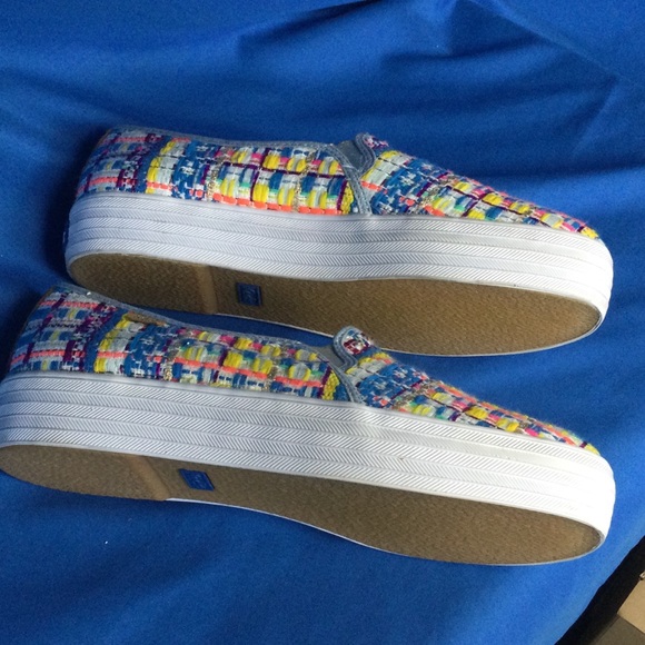 Keds Malhia Kent US 9.5 Slip-on Triple Decker Sneakers Shoes Spring - Picture 5 of 10